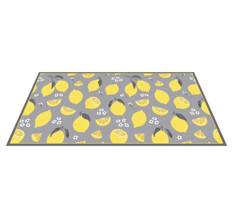 Tapis vinyle cuisine concept de tranche de citron - TenStickers