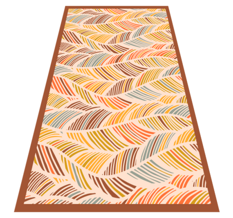 Tapis vinyle nature tons de terre ondulés - TenStickers