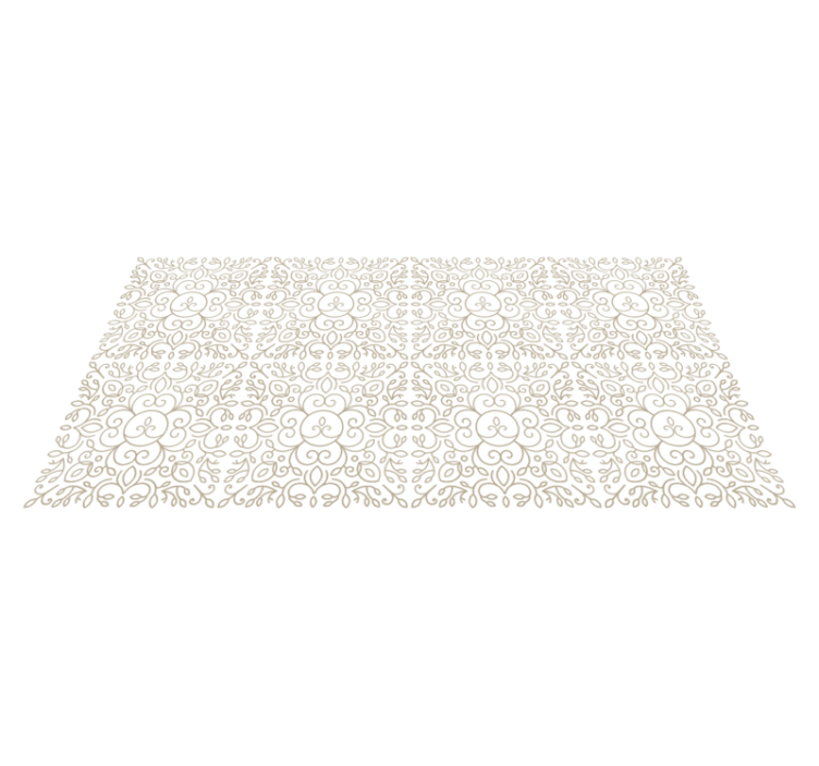 Tapis vinyle autres tapis concept de contour floral - TenStickers
