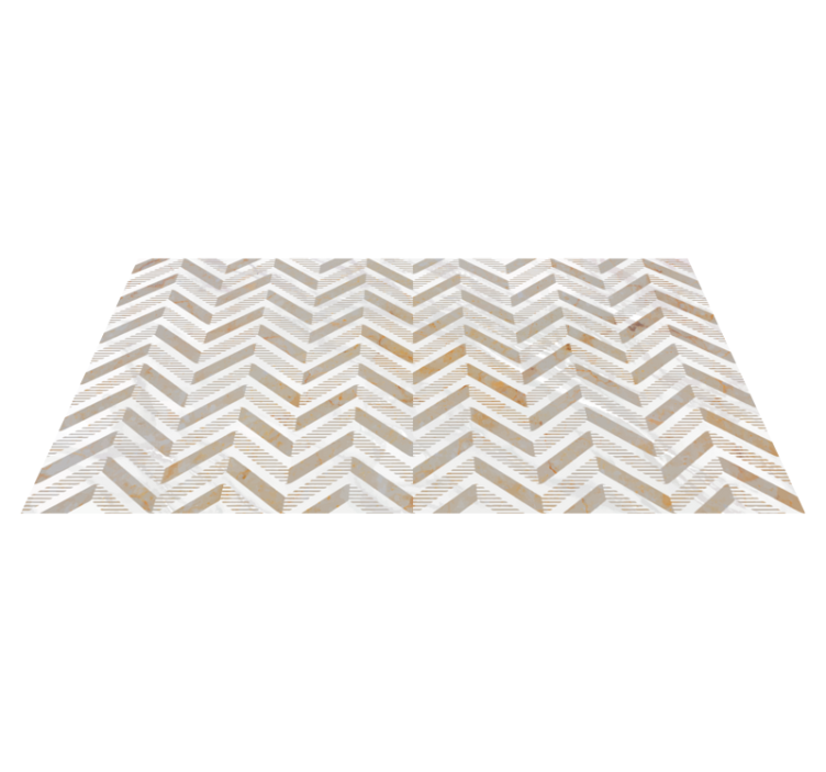 Tapis vinyle effet pierre Cuisine en marbre blanc mat - TenStickers
