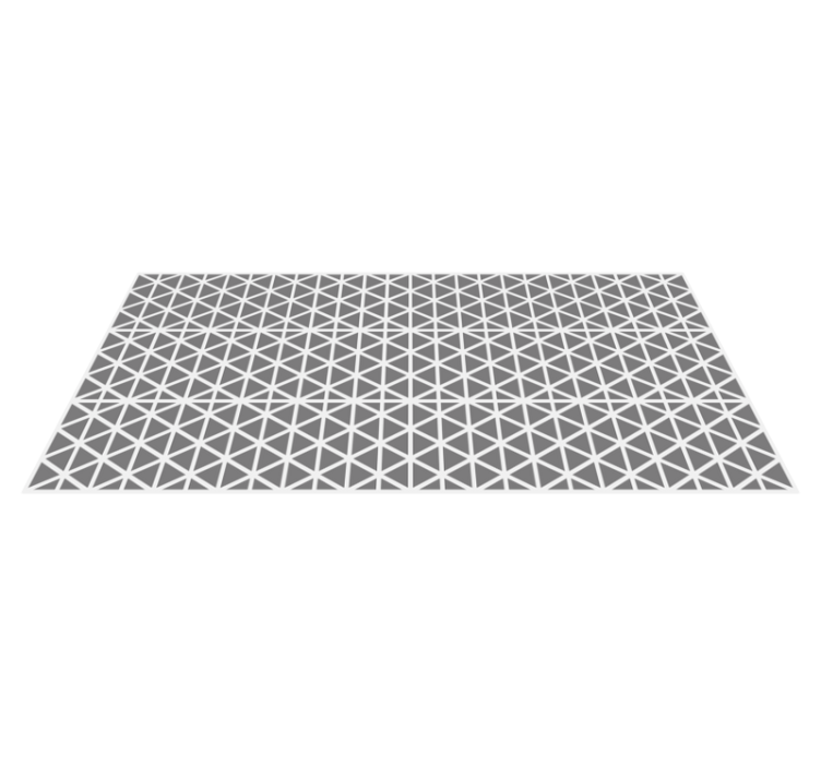 Tapis vinyle cuisine élément gris triangulaire - TenStickers