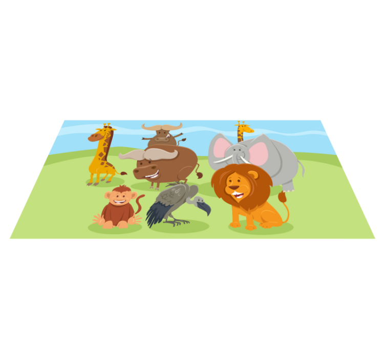 Tapis vinyle autres tapis charmantes créatures amies - TenStickers