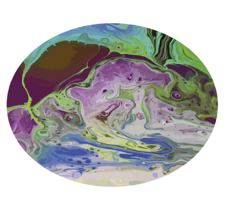 Tapis vinyle texture motifs de couleurs tourbillonnants - TenStickers