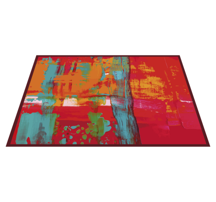 Tapis vinyles géométriques traits de peinture abstraits - TenStickers