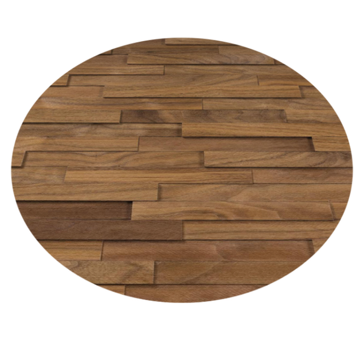Tapis vinyle imitation parquet grain de bois organique - TenStickers