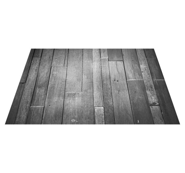 Tapis vinyle imitation parquet finition grise moderne - TenStickers