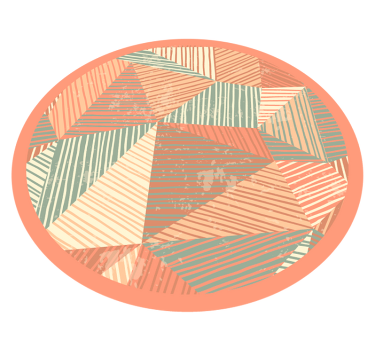 Tapis vinyles géométriques jeu de couleurs de triangles - TenStickers