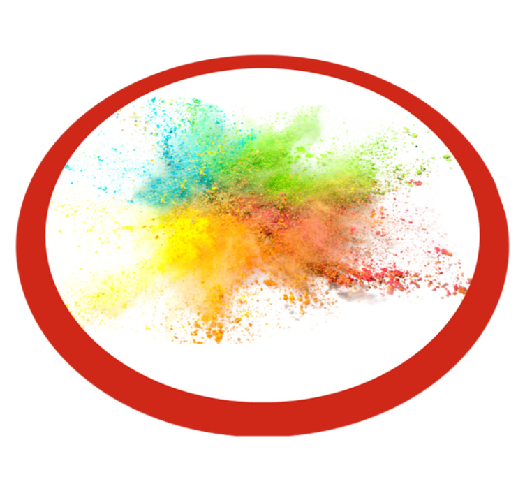 Tapis vinyle chambre effet d'explosion coloré - TenStickers