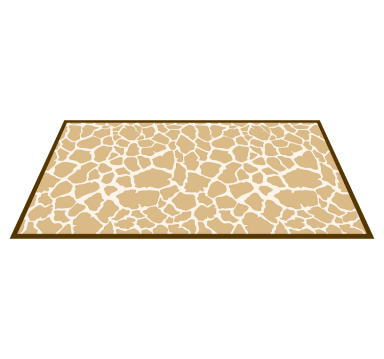 Tapis vinyle animal motif de taches de girafe - TenStickers