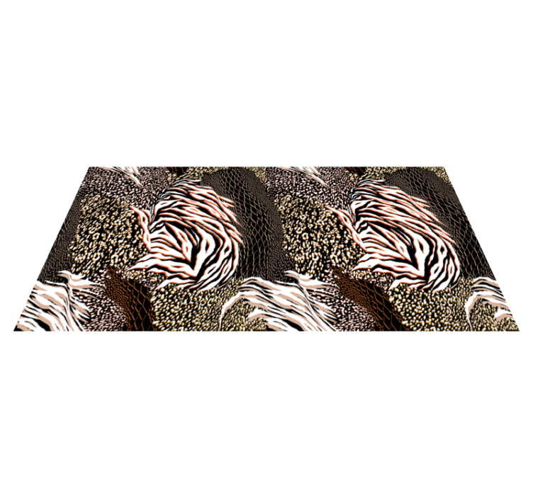 Tapis vinyle animal motifs zèbre saisissants - TenStickers