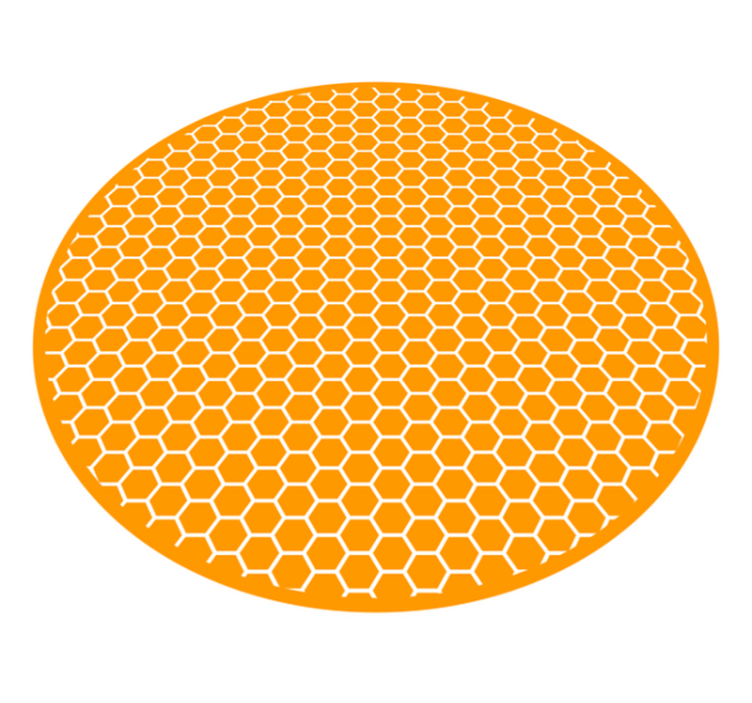 Tapis vinyle texture motif en nid d'abeille - TenStickers