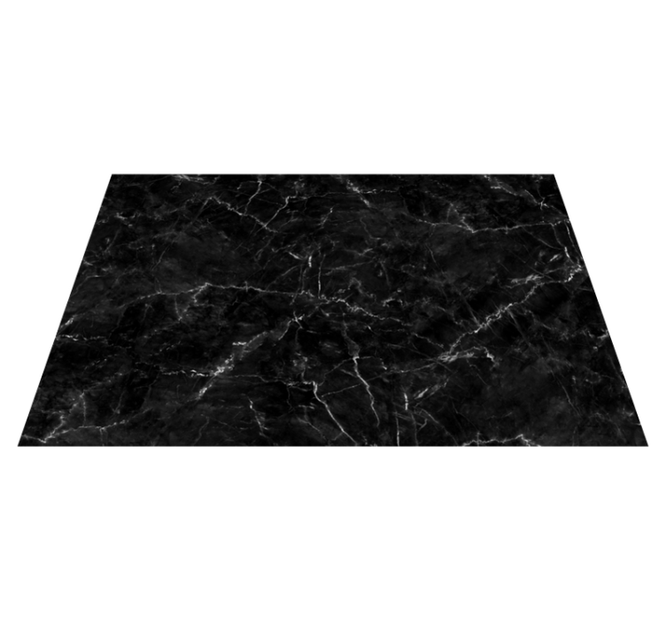 Tapis vinyle marbre texture noire élégante - TenStickers
