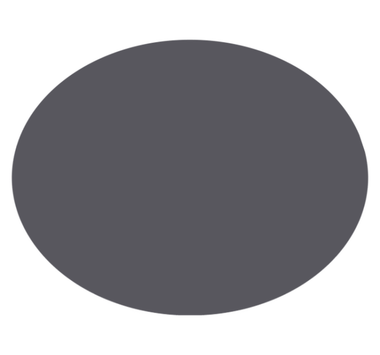Tapis vinyle gris rond monochrome - TenStickers