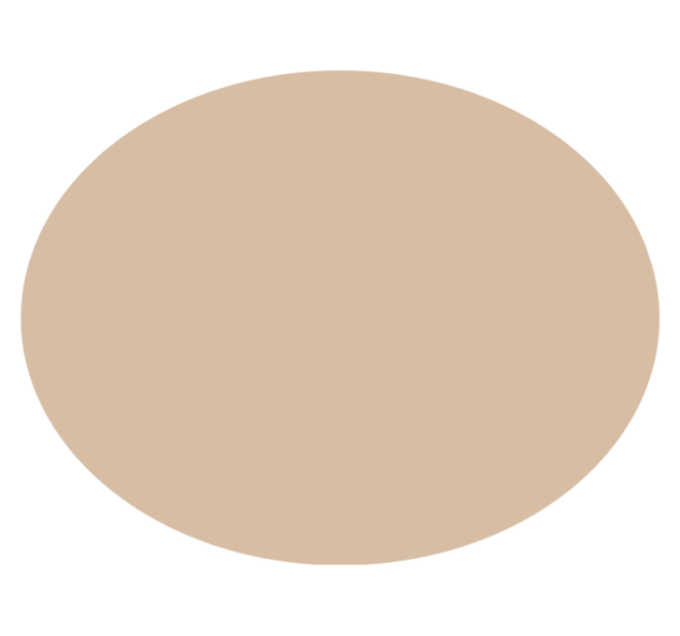 Tapis vinyle rond teinte beige douce - TenStickers