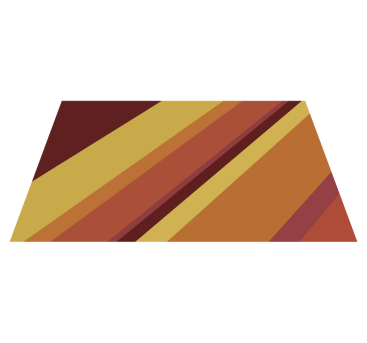 Tapis vinyle rétro rayures vintage chaleureuses - TenStickers