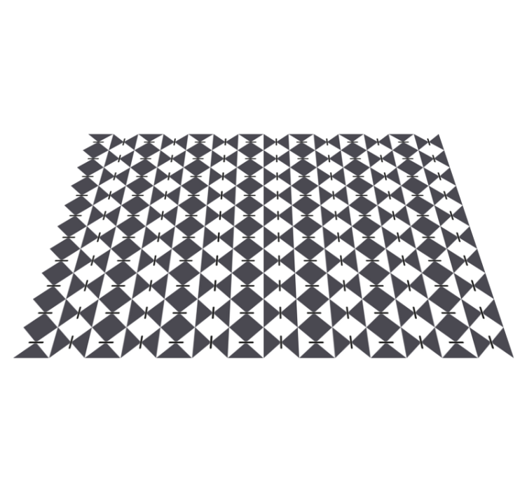 Tapis vinyles géométriques motif diamant moderne - TenStickers