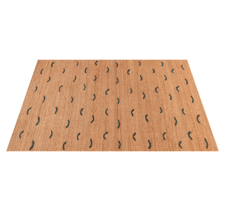 Tapis vinyle animal imitation jute beige - TenStickers