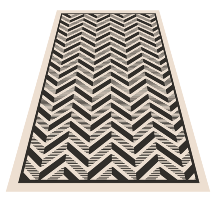 Tapis vinyles géométriques motif à chevrons classique - TenStickers