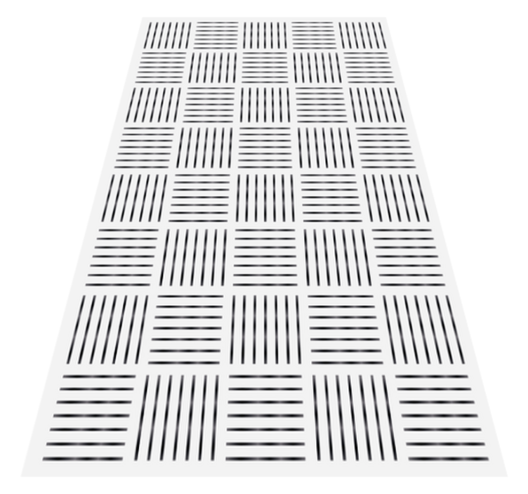 Tapis vinyle cuisine motif de carreaux rayés - TenStickers
