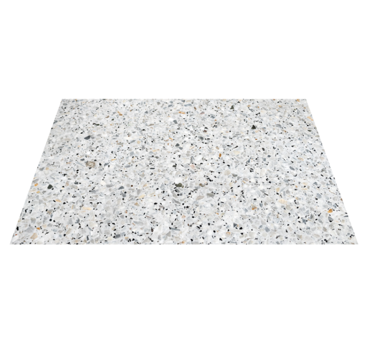 Tapis vinyle cuisine motif Terrazzo gris - TenStickers
