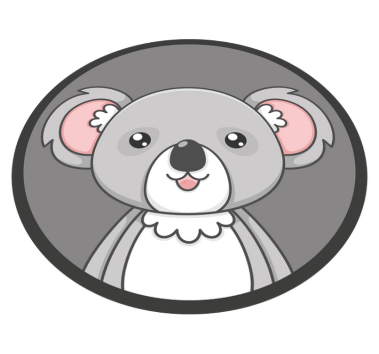 Tapis vinyle pour enfants illustration de koala mignon - TenStickers