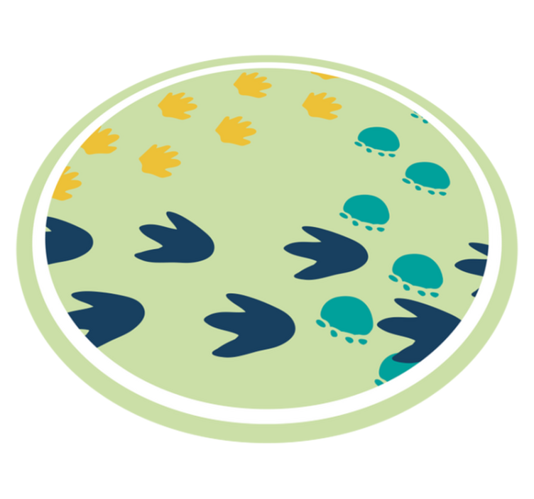 Tapis vinyle autres tapis empreintes de dinosaures - TenStickers