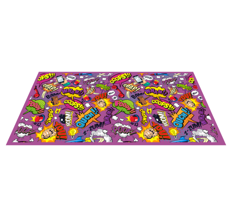 Tapis vinyle ado bulles de dialogue comiques - TenStickers