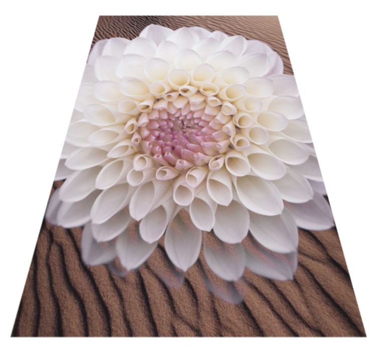 Tapis vinyle fleurs et plantes composition florale gracieuse - TenStickers
