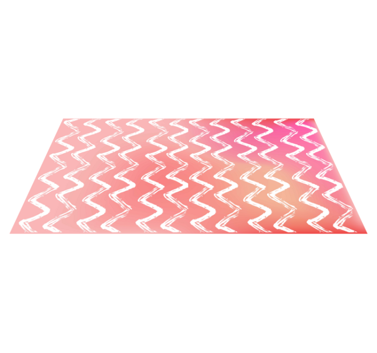 Tapis vinyles géométriques disposition à motifs en zigzag - TenStickers