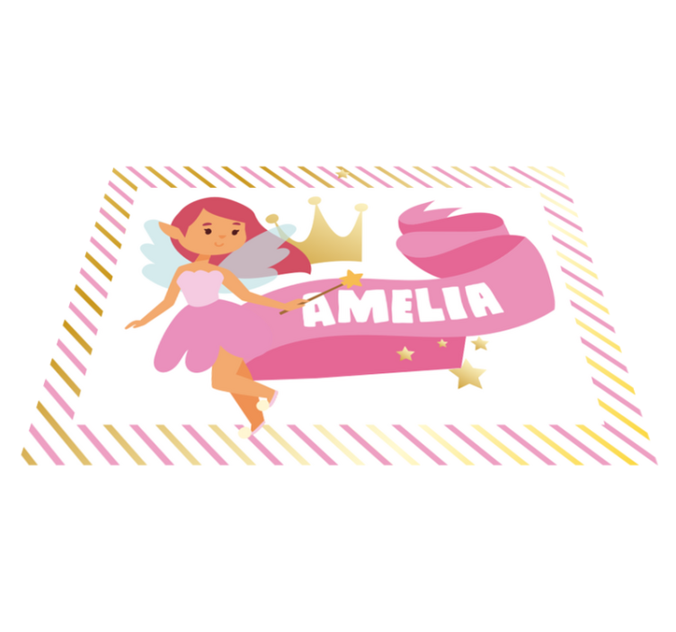 Tapis vinyle autres tapis princesse fée personnalisée - TenStickers