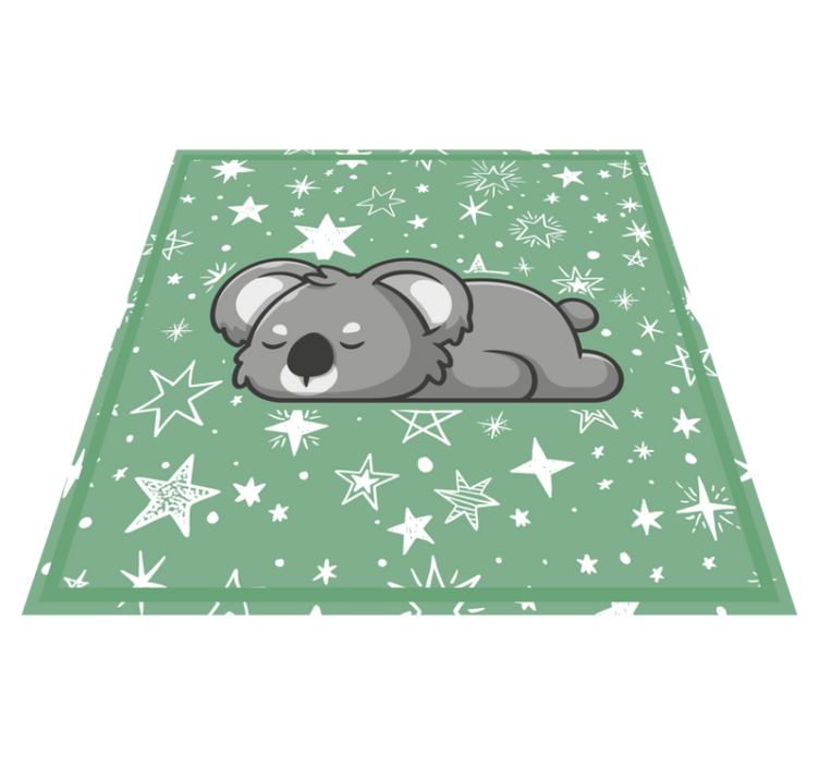 Tapis vinyle pour enfants étoiles koala endormies - TenStickers