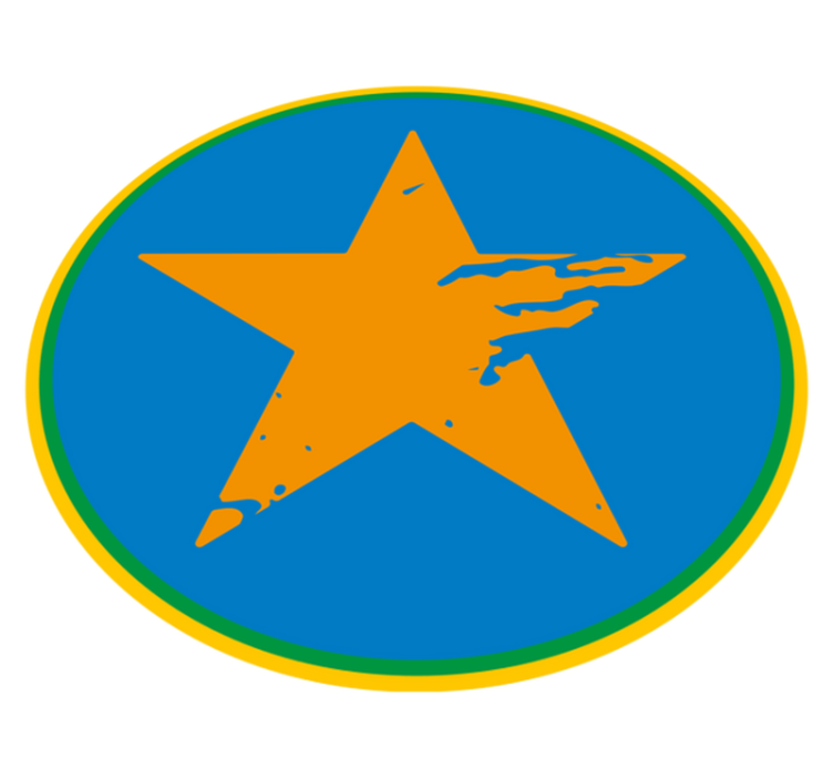 Tapis vinyle autres tapis accent d'étoile bleue - TenStickers