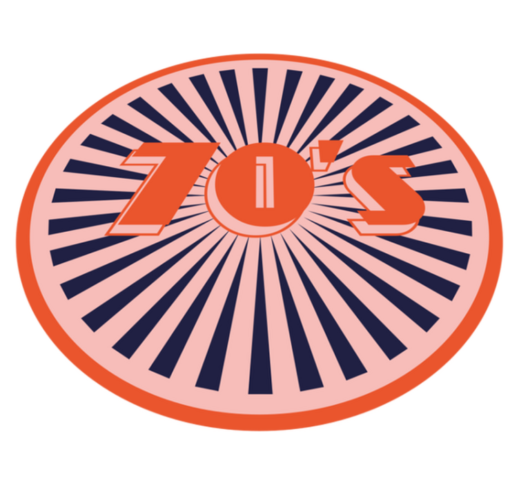 Tapis vinyle rétro esthétique rétro des années 70 - TenStickers