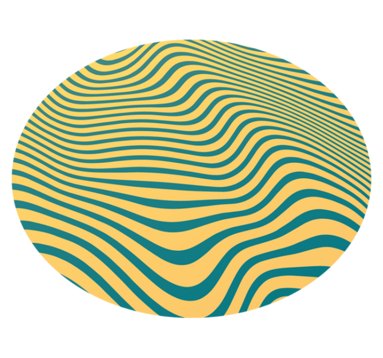 Tapis vinyle rayures concept de ligne courbe - TenStickers