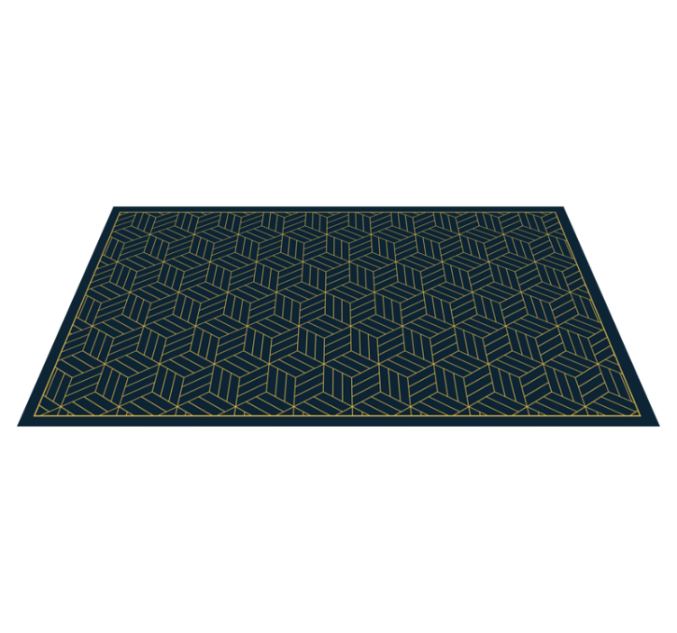 Tapis vinyle design moderne motif géométrique chic - TenStickers