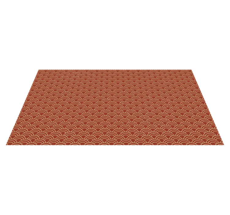 Tapis vinyles géométriques motif d'onde courbe - TenStickers