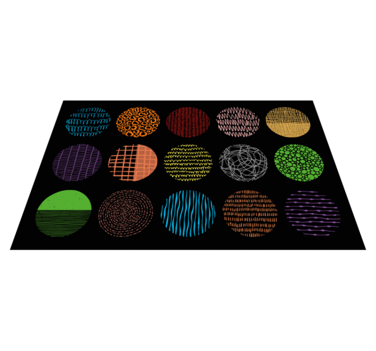 Tapis vinyle design moderne collection de motifs vibrants - TenStickers