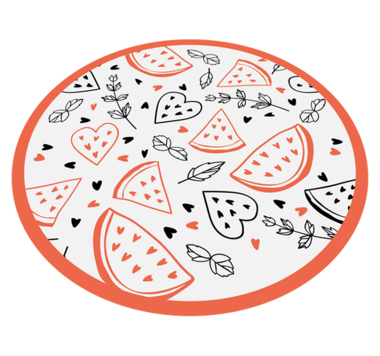 Tapis vinyle autres tapis motifs de coeurs doux - TenStickers