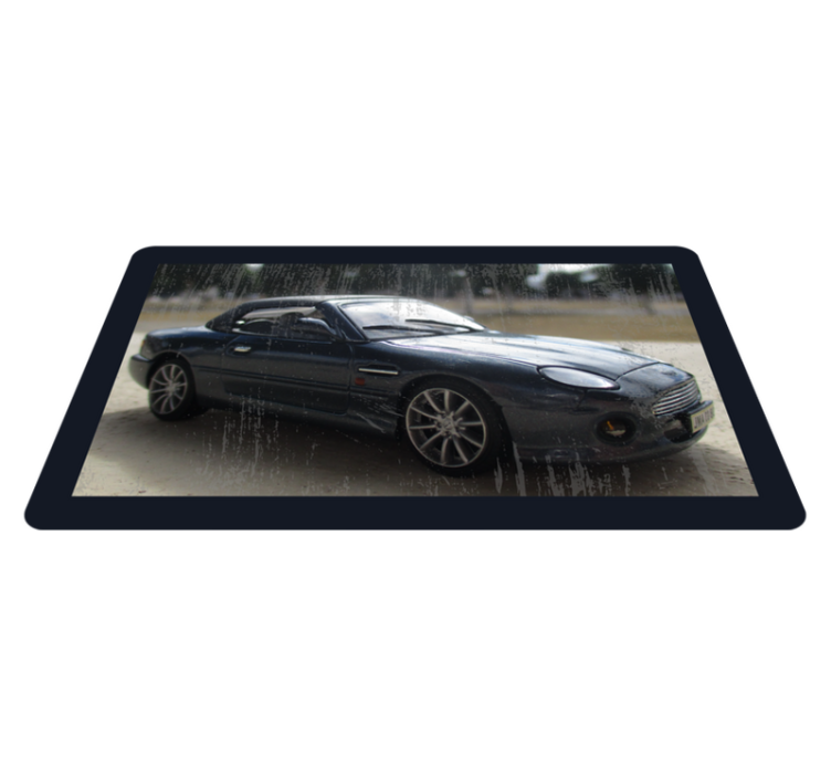 Tapis vinyle autouroute voiture de sport classique - TenStickers