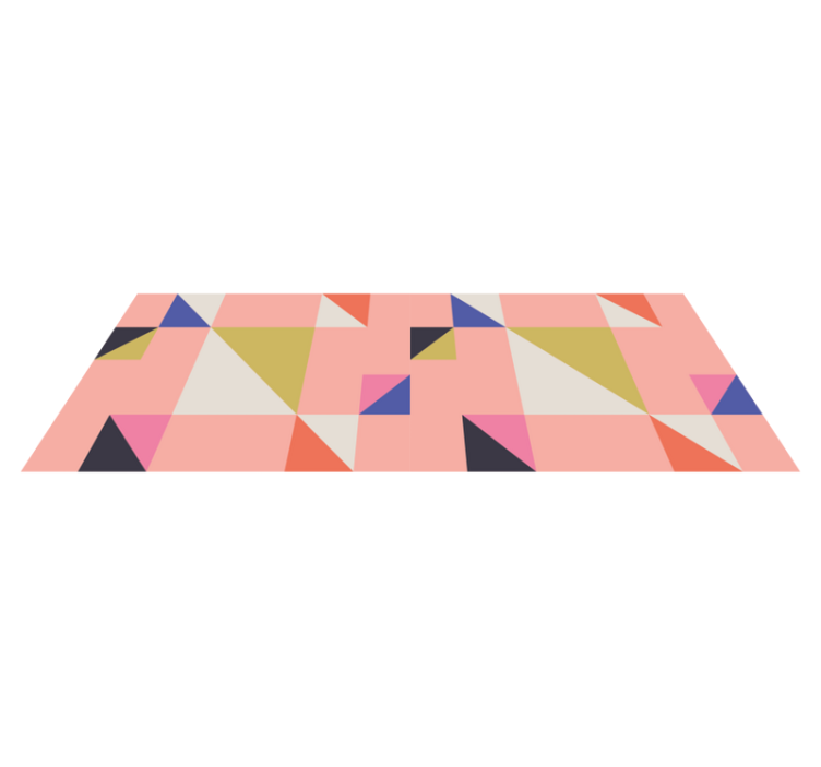 Tapis vinyles géométriques triangles modernes - TenStickers
