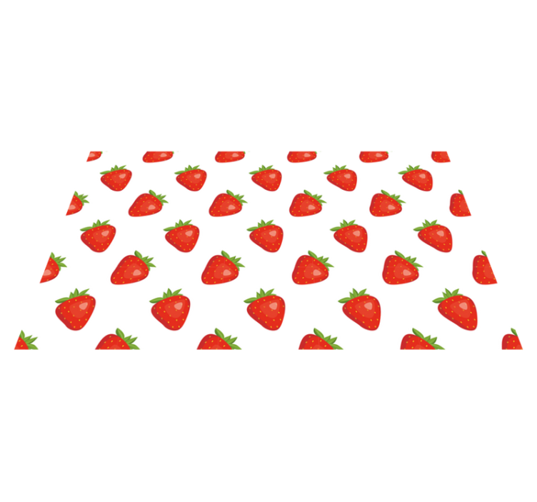 Tapis vinyle cuisine concept de fraise - TenStickers
