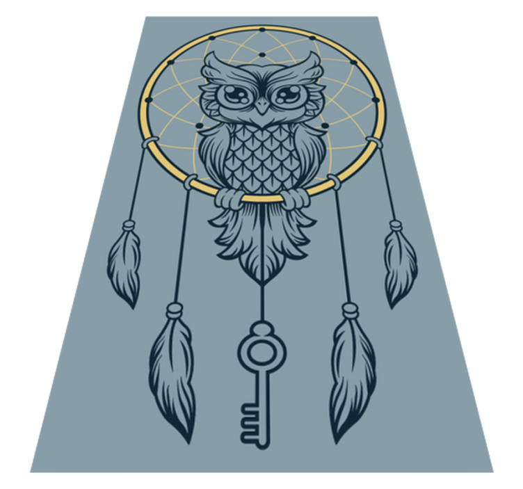 Tapis vinyle ado attrape-rêves hibou - TenStickers