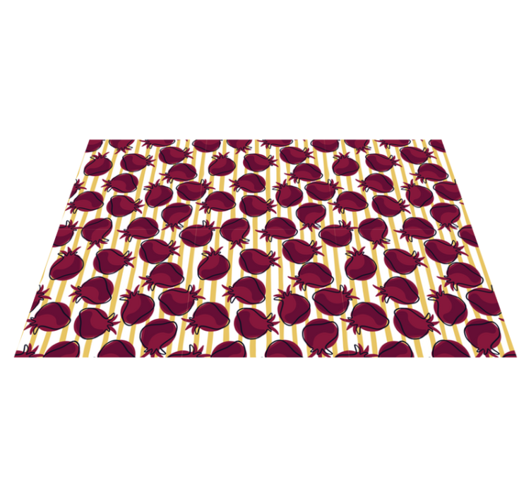 Tapis vinyle cuisine motif grenade - TenStickers