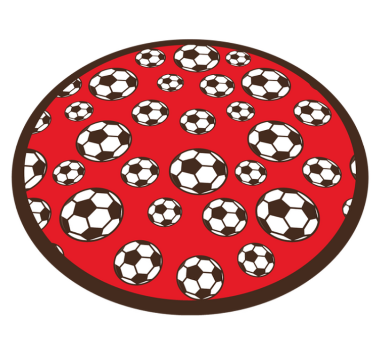 Tapis vinyle jeux motif de ballon de football - TenStickers