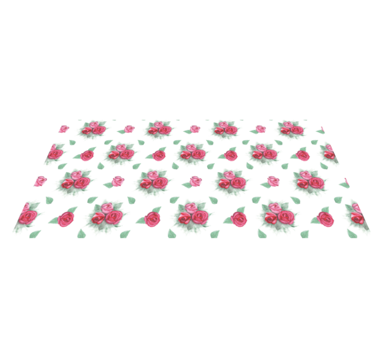 Tapis vinyle fleurs et plantes ensemble de roses - TenStickers