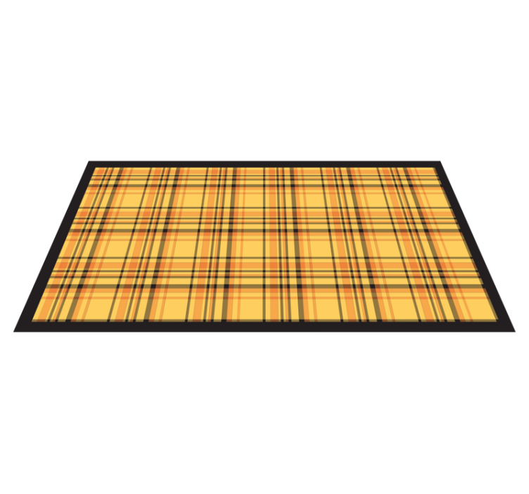 Tapis vinyle rayures motif tartan classique - TenStickers