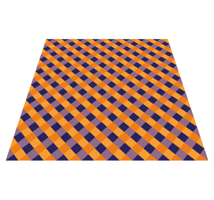 Tapis vinyle rayures blocs de couleurs diagonaux - TenStickers