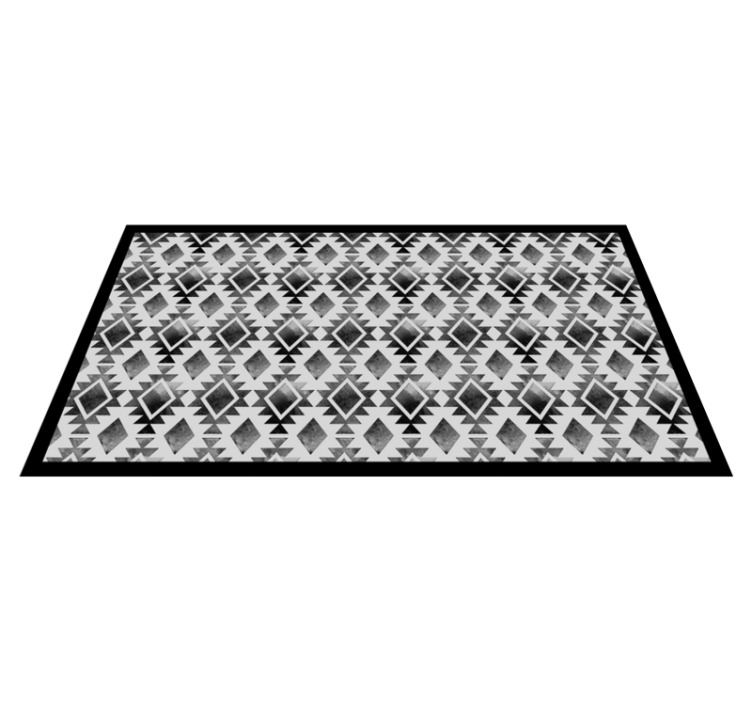 Tapis vinyle design moderne style de motif géométrique - TenStickers