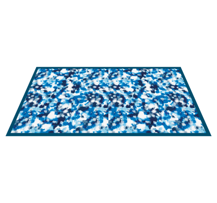 Tapis vinyle autres tapis motif éclaboussures bleues - TenStickers