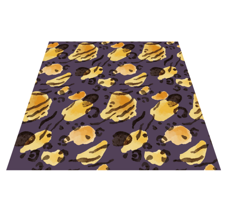 Tapis vinyle animal taches de tigre à l'aquarelle - TenStickers